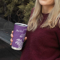 Aloha Kauai Island Personalized Tumbler Cup Lilac Dreamy Turtle LT7 - Polynesian Pride