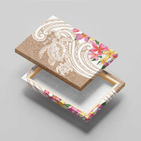 Aloha Ni’ihau Island Personalized Canvas Wall Art Beige Dreamy Turtle