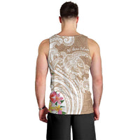 Aloha Ni’ihau Island Personalized Men Tank Top Beige Dreamy Turtle