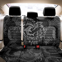 Hawaii Father's Day Vintage Lei Back Car Seat Cover Hauoli la Makuakane - Black LT7 - Polynesian Pride