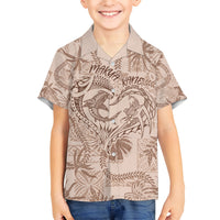 Hawaii Father's Day Vintage Lei Hawaiian Shirt Hauoli la Makuakane - Beige