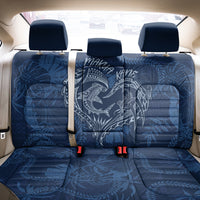 Hawaii Father's Day Vintage Lei Back Car Seat Cover Hauoli la Makuakane - Blue LT7 - Polynesian Pride