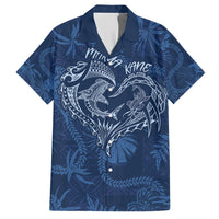 Hawaii Father's Day Vintage Lei Hawaiian Shirt Hauoli la Makuakane - Blue LT7 Blue - Polynesian Pride