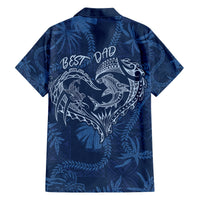 Hawaii Father's Day Vintage Lei Hawaiian Shirt Hauoli la Makuakane - Blue LT7 - Polynesian Pride