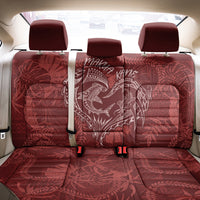 Hawaii Father's Day Vintage Lei Back Car Seat Cover Hauoli la Makuakane - Red LT7 - Polynesian Pride