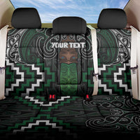 Maori Taiaha Pounamu Whakairo Personalized Back Car Seat Cover Jade Poutama Motifs