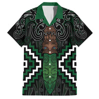 Maori Taiaha Pounamu Whakairo Personalized Family Matching Long Sleeve Bodycon Dress and Hawaiian Shirt Jade Poutama Motifs LT7 Dad's Shirt - Short Sleeve Jade - Polynesian Pride