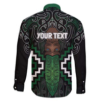 Maori Taiaha Pounamu Whakairo Personalized Family Matching Mermaid Dress and Hawaiian Shirt Jade Poutama Motifs LT7 - Polynesian Pride