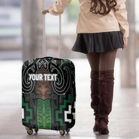 Maori Taiaha Pounamu Whakairo Personalized Luggage Cover Jade Poutama Motifs LT7 - Polynesian Pride