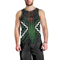 Maori Taiaha Pounamu Whakairo Personalized Men Tank Top Jade Poutama Motifs