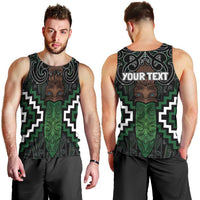Maori Taiaha Pounamu Whakairo Personalized Men Tank Top Jade Poutama Motifs