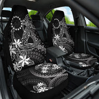 Black Kuki Airani Tapakau Car Seat Cover Tribal Anchor Mix Tiare LT7 One Size Black - Polynesian Pride