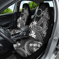 Black Kuki Airani Tapakau Car Seat Cover Tribal Anchor Mix Tiare LT7 - Polynesian Pride