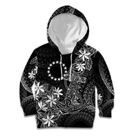 Black Kuki Airani Tapakau Kid Hoodie Tribal Anchor Mix Tiare LT7 Hoodie Black - Polynesian Pride