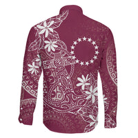 Maroon Kuki Airani Tapakau Family Matching Mermaid Dress and Hawaiian Shirt Tribal Anchor Mix Tiare LT7 - Polynesian Pride