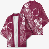 Maroon Kuki Airani Tapakau Kimono Tribal Anchor Mix Tiare