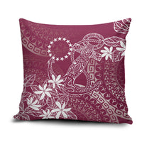Maroon Kuki Airani Tapakau Pillow Cover Tribal Anchor Mix Tiare