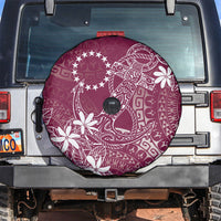 Maroon Kuki Airani Tapakau Spare Tire Cover Tribal Anchor Mix Tiare LT7 Maroon - Polynesian Pride