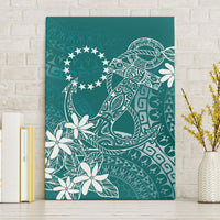 Teal Kuki Airani Tapakau Canvas Wall Art Tribal Anchor Mix Tiare