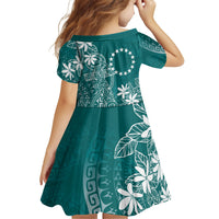Teal Kuki Airani Tapakau Family Matching Puletasi and Hawaiian Shirt Tribal Anchor Mix Tiare LT7 - Polynesian Pride