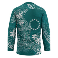 Teal Kuki Airani Tapakau Hockey Jersey Tribal Anchor Mix Tiare LT7 - Polynesian Pride