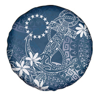 Navy Kuki Airani Tapakau Spare Tire Cover Tribal Anchor Mix Tiare LT7 - Polynesian Pride