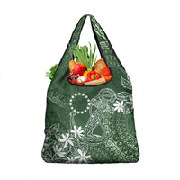 Sage Green Kuki Airani Tapakau Grocery Bag Tribal Anchor Mix Tiare LT7 1-pack One Size Sage Green - Polynesian Pride