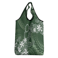 Sage Green Kuki Airani Tapakau Grocery Bag Tribal Anchor Mix Tiare LT7 - Polynesian Pride