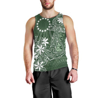 Sage Green Kuki Airani Tapakau Men Tank Top Tribal Anchor Mix Tiare LT7 - Polynesian Pride