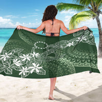 Sage Green Kuki Airani Tapakau Sarong Tribal Anchor Mix Tiare
