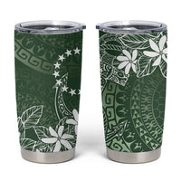 Sage Green Kuki Airani Tapakau Tumbler Cup Tribal Anchor Mix Tiare LT7 Sage Green - Polynesian Pride