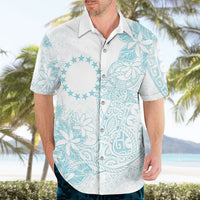 Turquoise Kuki Airani Tapakau Hawaiian Shirt Tribal Anchor Mix Tiare LT7 - Polynesian Pride