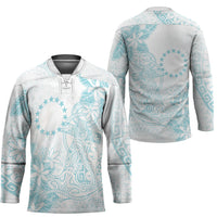 Turquoise Kuki Airani Tapakau Hockey Jersey Tribal Anchor Mix Tiare LT7 - Polynesian Pride