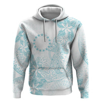 Turquoise Kuki Airani Tapakau Hoodie Tribal Anchor Mix Tiare LT7 Pullover Hoodie Turquoise - Polynesian Pride