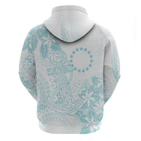 Turquoise Kuki Airani Tapakau Hoodie Tribal Anchor Mix Tiare LT7 - Polynesian Pride