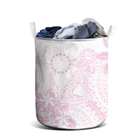 Candy Pink Kuki Airani Tapakau Laundry Basket Tribal Anchor Mix Tiare
