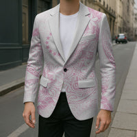 Candy Pink Kuki Airani Tapakau Blazer Tribal Anchor Mix Tiare