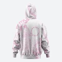 Candy Pink Kuki Airani Tapakau Hoodie Tribal Anchor Mix Tiare LT7 - Polynesian Pride
