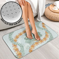 Hawaii Kaho'olawe Island Flowers Lei Bathroom Set Silver Hinahina Kū Kahakai