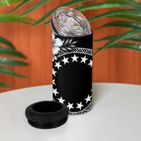 Kia Orana Cook Islands 4 in 1 Can Cooler Tumbler Tiare & Stars LT7 - Polynesian Pride