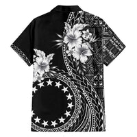 Kia Orana Cook Islands Family Matching Off Shoulder Short Dress and Hawaiian Shirt Tiare and Stars LT7 - Polynesian Pride