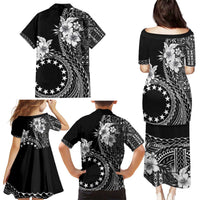 Kia Orana Cook Islands Family Matching Puletasi and Hawaiian Shirt Tiare and Stars LT7 - Polynesian Pride