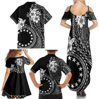 Kia Orana Cook Islands Family Matching Summer Maxi Dress and Hawaiian Shirt Tiare and Stars LT7 - Polynesian Pride