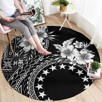 Kia Orana Cook Islands Round Carpet Tiare and Stars