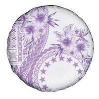 Kia Orana Cook Islands Spare Tire Cover Tiare and Stars - Lavender