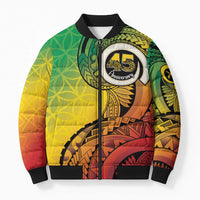 Vanuatu 45th Independence Anniversary Bomber Puffer Jacket Ni-Van Sandroing - Polynesian Pride