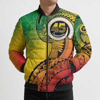 Vanuatu 45th Independence Anniversary Bomber Puffer Jacket Ni-Van Sandroing - Polynesian Pride