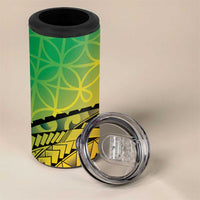 Vanuatu 45th Independence Anniversary 4 in 1 Can Cooler Tumbler Ni-Van Sandroing - Polynesian Pride