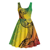 Vanuatu 45th Independence Anniversary Midi Dress Ni-Van Sandroing - Polynesian Pride