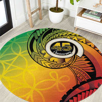 Vanuatu 45th Independence Anniversary Round Carpet Ni-Van Sandroing - Polynesian Pride